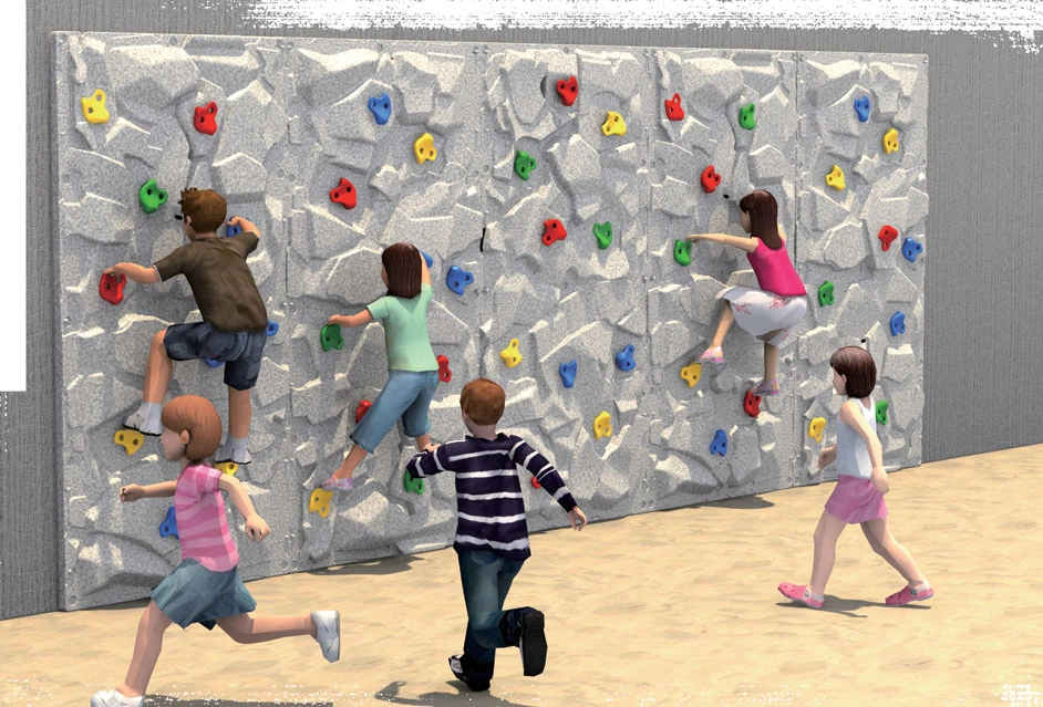 Customized Outdoor Fitness Rock Climbing Wall for Kids