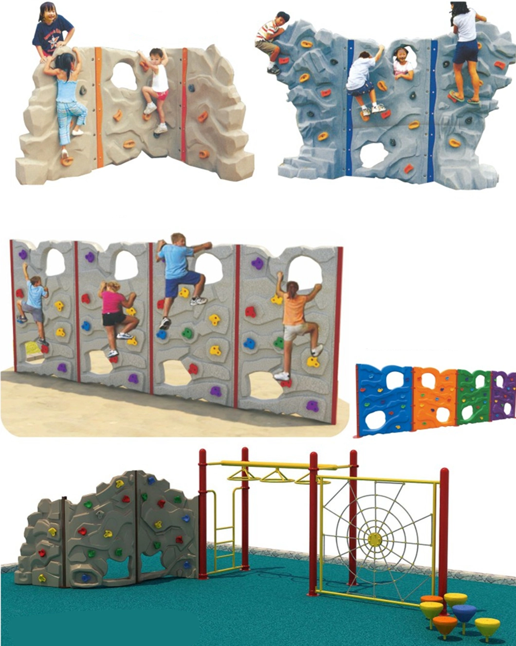 Factory Hot Sale Park Kids Outdoor Climbing Wall