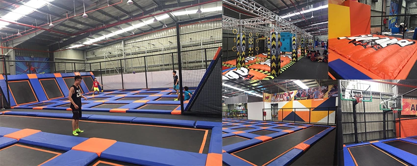 Huaxia Commercial Used Amusement Equipment a Sport Indoor Trampoline Parks for Kids