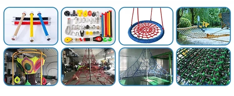 Kids Playground Climbing Net Tree House Accessories Colorful for Children