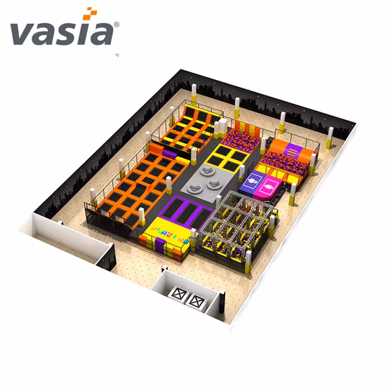 Vergnügungspark für Indoor-Sport und Erwachsene, kommerzieller Trampolinpark