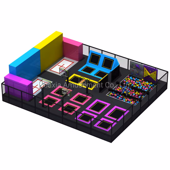 Indoor-Sport-Vergnügungspark für Erwachsene, kommerzielle Trampolinpark-Ausrüstung
