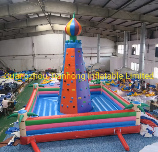 7 x 7 m große aufblasbare Kletterwand für Kinder und Erwachsene